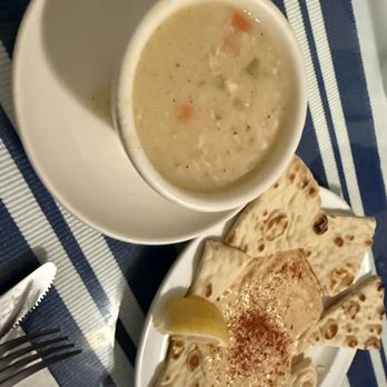 Athena Gyro - Lemon chicken rice soup & pita w/ hummus - Greek Near Me - Palm Desert, California