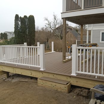 Brian's Contracting - Green Hill, Charlestown , RI.
(Custom Vinyl Railings)
20x20 Rear Deck Project & 2nd/ 3rd Floor Rehab - General Contractors Near Me Brian's Contracting - Green Hill, Charlestown , RI.
(Custom Vinyl Railings)
20x20 Rear Deck Project & 2nd/ 3rd Floor Rehab - General Contractors Near Me