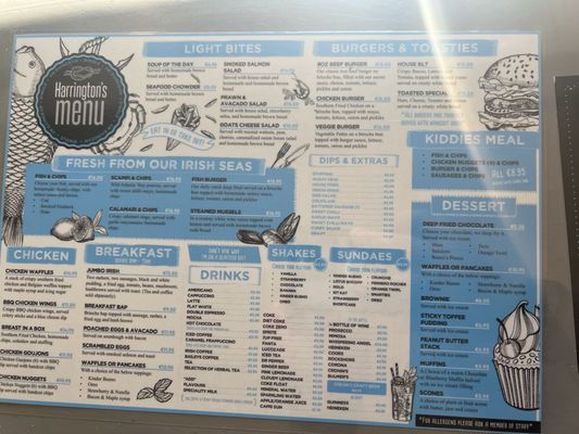 Menu photo 1 Harrington's Fish and Chips Dingle, KY