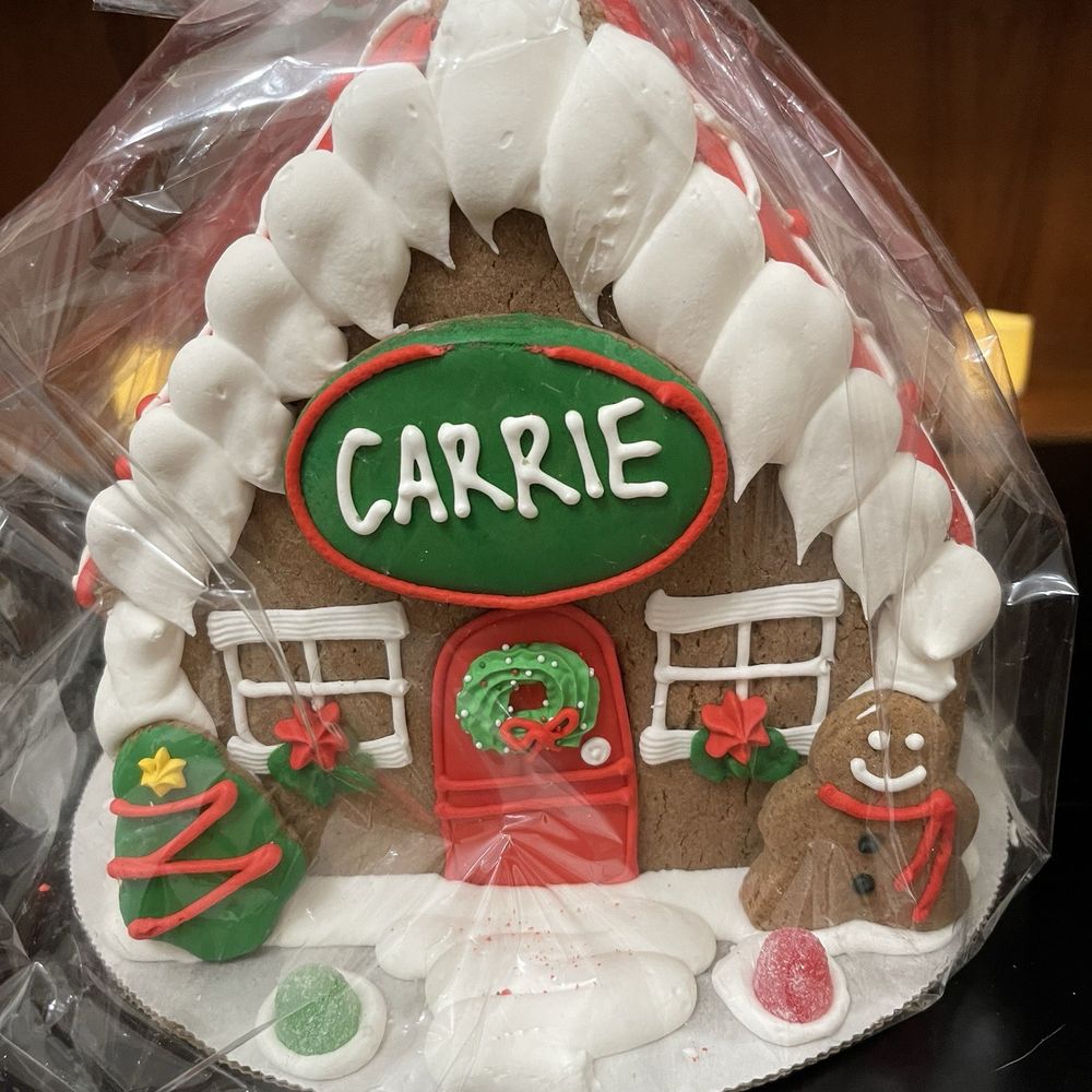 William Sonoma's personalized Gingerbread House. William Sonoma's personalized Gingerbread House.