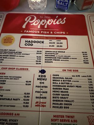 Menu photo 1 Poppies London, XGL Menu photo 1 Poppies London, XGL