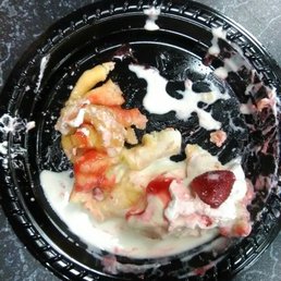 Disgusting microwaved funnel cake...eaten partially by starving younger brother. Disgusting microwaved funnel cake...eaten partially by starving younger brother.