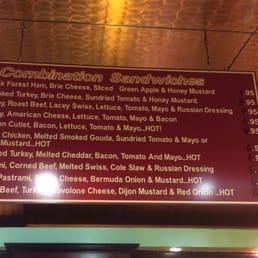 The menu The menu