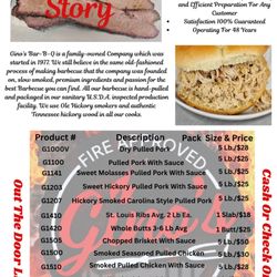 Gino's Bar-B-Q - We sell wholesale to the public