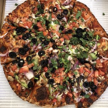 Curry Pizza House - Medium Indian Gourmet Veggie Pizza (4 stars) - soft, chewy crust, fresh toppings - Pizza Near Me - Dublin, California Curry Pizza House - Medium Indian Gourmet Veggie Pizza (4 stars) - soft, chewy crust, fresh toppings - Pizza Near Me - Dublin, California