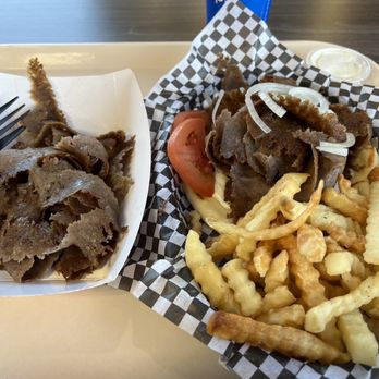 B&B Restaurant - Gyro with extra meat and really good fries! - Greek Near Me - Grayslake, Illinois
