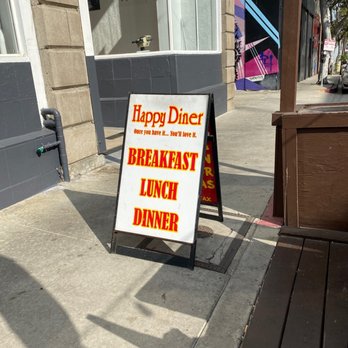 Happy Diner - Sign. - Diners Near Me - San Pedro, California