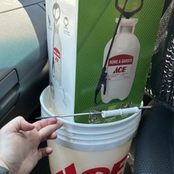 Hometown Ace Hardware - Bucket to help the kids! And home sprayer for my pesticides!