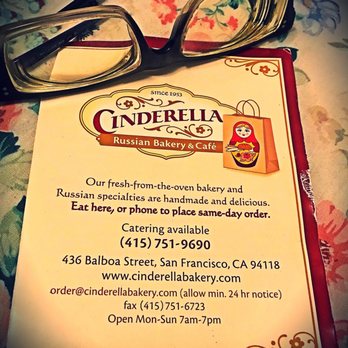 Cinderella - Cinderella since 1953, open everyday, from 7am - 7pm. Great place for this rugged KGB man to mingle;) - Bakeries Near Me - San Francisco, California Cinderella - Cinderella since 1953, open everyday, from 7am - 7pm. Great place for this rugged KGB man to mingle;) - Bakeries Near Me - San Francisco, California