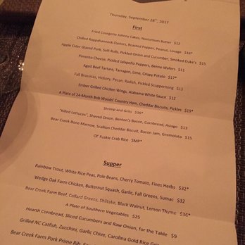 Husk - Menu - Southern Near Me - Nashville, Tennessee