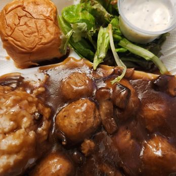 Str’Eats of Aloha - Meatballs with mushroom gravy all over!!! So Delicious! Price was very good too! Must try - Japanese Near Me - Honolulu, Hawaii Str’Eats of Aloha - Meatballs with mushroom gravy all over!!! So Delicious! Price was very good too! Must try - Japanese Near Me - Honolulu, Hawaii