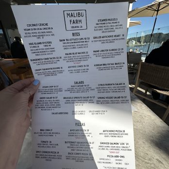 Malibu Farm - Menu - Coffee & Tea Near Me - Tiburon, California Malibu Farm - Menu - Coffee & Tea Near Me - Tiburon, California