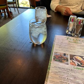 Fresco at The Gardens - Large water glasses. - New American Near Me - Rockford, Illinois Fresco at The Gardens - Large water glasses. - New American Near Me - Rockford, Illinois