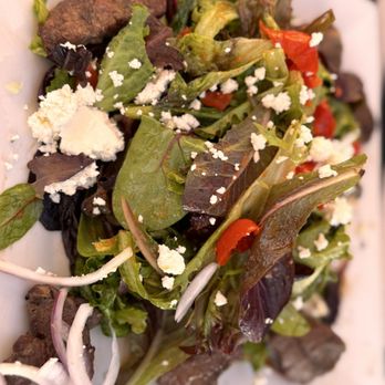 The Back Abbey - Upland - Steak salad with thick cuts of steak ! - Burgers Near Me - Upland, California The Back Abbey - Upland - Steak salad with thick cuts of steak ! - Burgers Near Me - Upland, California