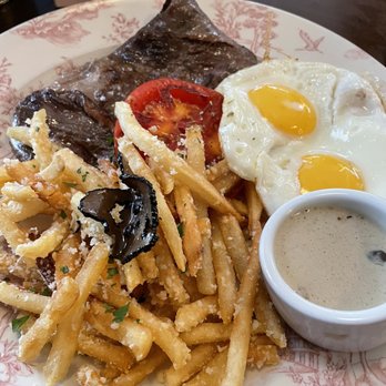 Little Hen - Steak and Eggs with truffle fries! Delicious! - Breakfast & Brunch Near Me - Miami, Florida
