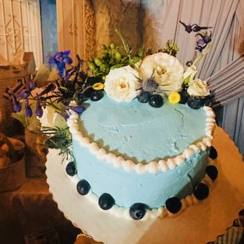 Walmart Supercenter - At home, we added flowers and blueberries to cover the backside and try to make the cake look better - Grocery Near Me - South Gate, California Walmart Supercenter - At home, we added flowers and blueberries to cover the backside and try to make the cake look better - Grocery Near Me - South Gate, California