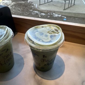 Terra Bagels - White chocolate cherry Iced matcha - Bagels Near Me - Grand Rapids, Michigan Terra Bagels - White chocolate cherry Iced matcha - Bagels Near Me - Grand Rapids, Michigan