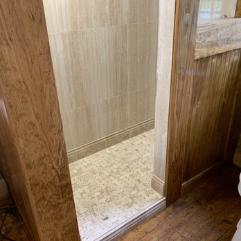 Baja Professional Remodeling - The granite floor and granite riser baseboard, with the gold trim accents all come together Beautifully!! - Tiling Near Me - Dunbarton, New Hampshire
