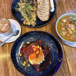 Chuffed - 06.24.24 French toast, Toulouse eggs, butternut miso soup, mocha