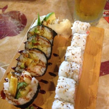 Osaka Japanese Steakhouse - Shrimp tempura (left) crunchy roll (right) - Japanese Near Me - Shallotte, North Carolina Osaka Japanese Steakhouse - Shrimp tempura (left) crunchy roll (right) - Japanese Near Me - Shallotte, North Carolina