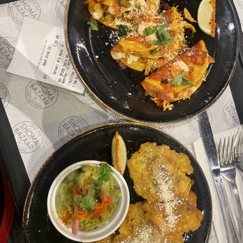 Shoma Bazaar - Carnitas Tacos. Tostones with Guacamole - Breakfast & Brunch Near Me - Doral, Florida Shoma Bazaar - Carnitas Tacos. Tostones with Guacamole - Breakfast & Brunch Near Me - Doral, Florida