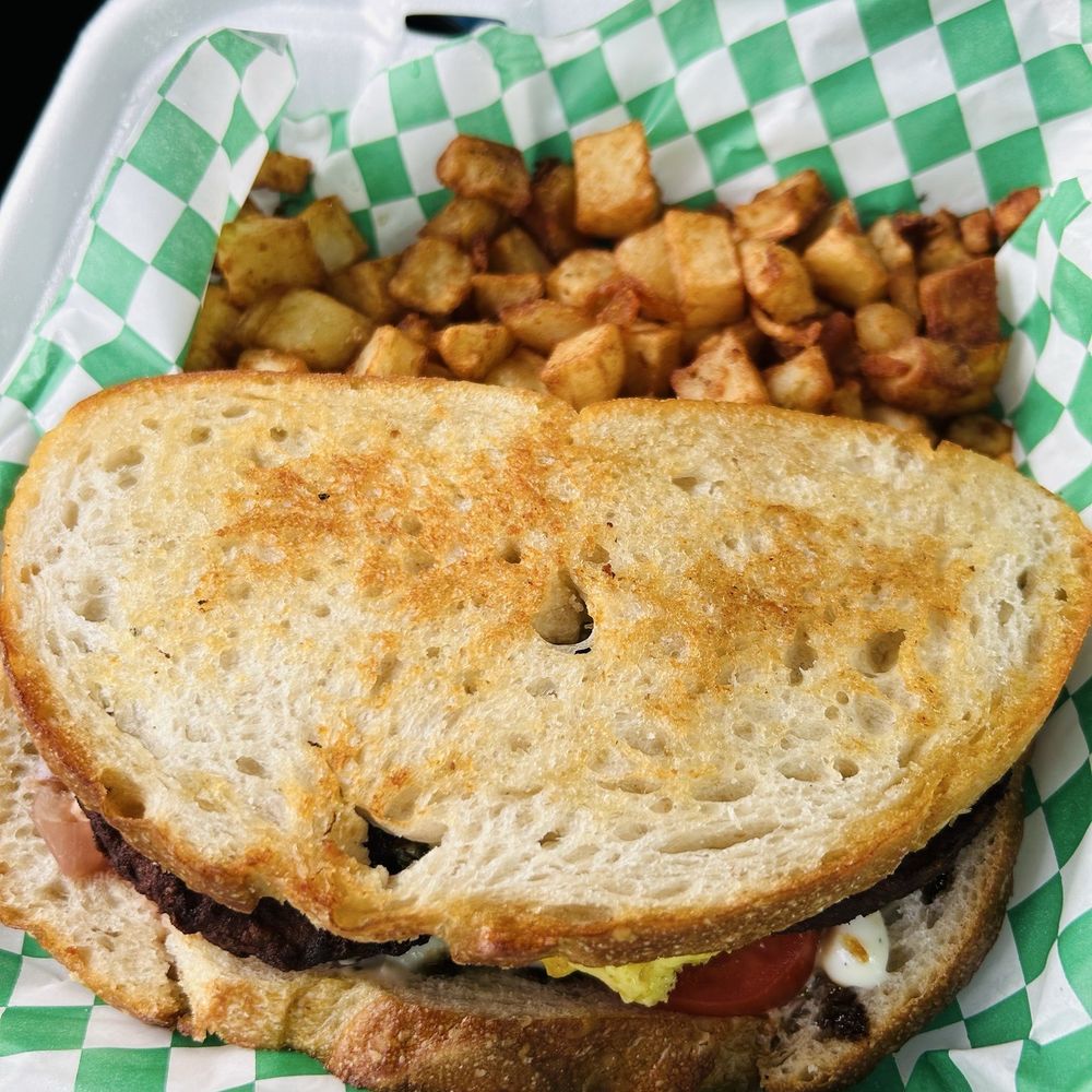 Thanks A Brunch - Gilbert - Impossible Sausage Breakfast Sandwich - Burgers Near Me - Gilbert, Arizona Thanks A Brunch - Gilbert - Impossible Sausage Breakfast Sandwich - Burgers Near Me - Gilbert, Arizona