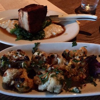 Gjelina - Pork belly and cauliflowers - New American Near Me - Venice, California