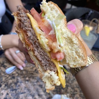 Bru Burger Bar - Plainfield - Vegan impossible burger, vegan cheese + vegan Mayo no mustard or onions - Burgers Near Me - Plainfield, Indiana