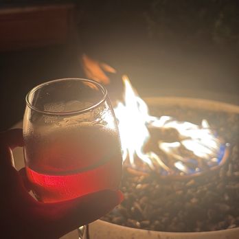North Cork Vineyard & Winery - Sparkling wine mixed with strawberry cider - reccomended by the bartenders Erin and Kathryn and it was DELISH!! - Wine Tasting Room Near Me - Yucaipa, California