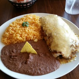 Shredded beef burrito.