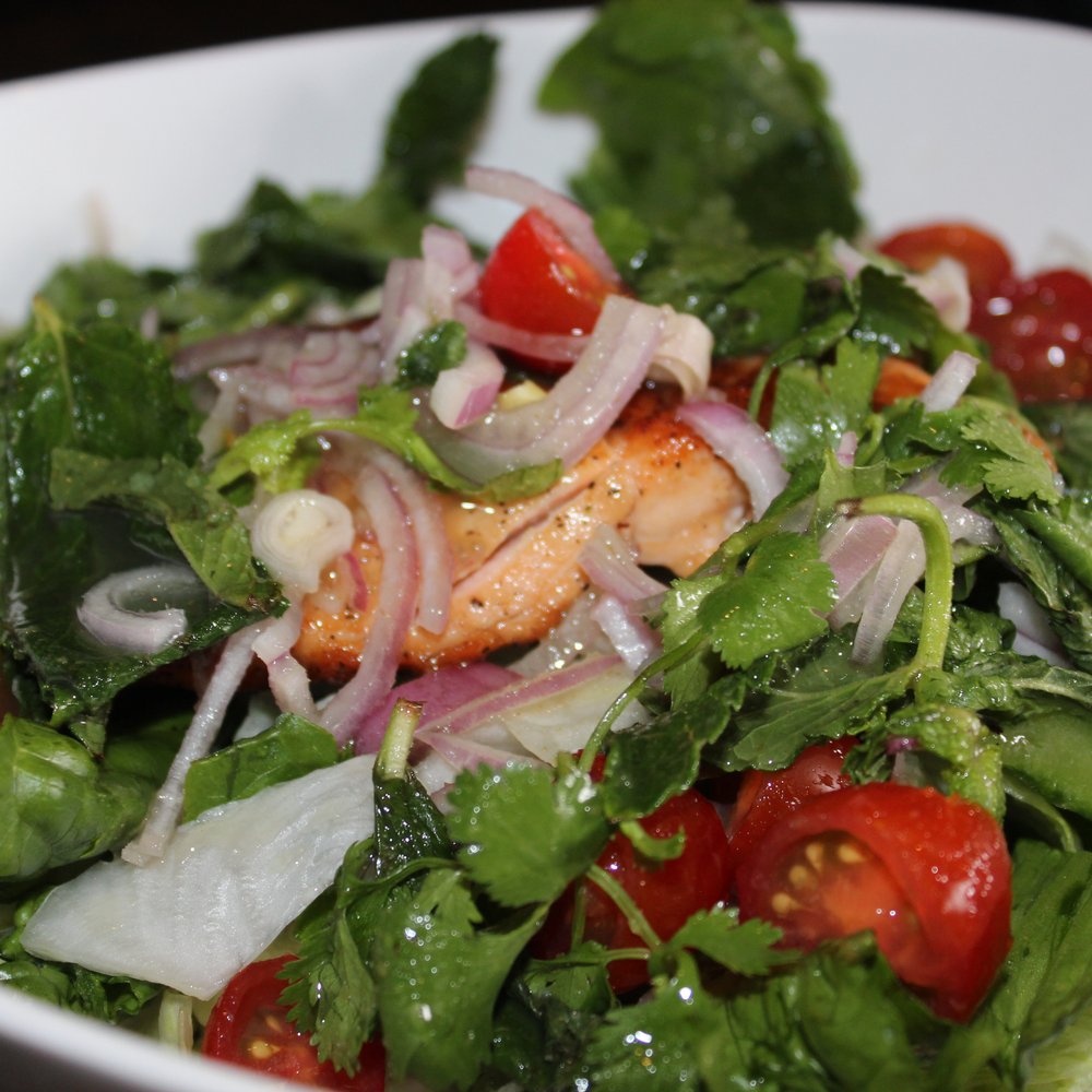 Similan Thai Restaurant - Salmon salad, so good - Thai Near Me - Solana Beach, California Similan Thai Restaurant - Salmon salad, so good - Thai Near Me - Solana Beach, California