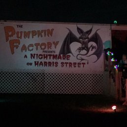 Waiting in line for the haunted hayride