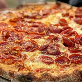 District 4 Pizza - 50/50 Pepperoni + Calabrian - Pizza Near Me - Long Beach, California District 4 Pizza - 50/50 Pepperoni + Calabrian - Pizza Near Me - Long Beach, California