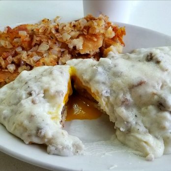 White Front Breakfast House - Poorman's Benedict w/ Hashbrowns & Sautee'd Onions - Breakfast & Brunch Near Me - Wilmington, North Carolina White Front Breakfast House - Poorman's Benedict w/ Hashbrowns & Sautee'd Onions - Breakfast & Brunch Near Me - Wilmington, North Carolina