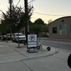 Sign for parking lot