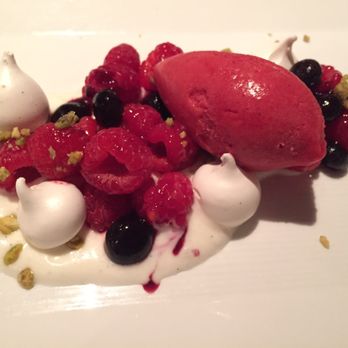 North Fork Table & Inn - Raspberries and meringue kisses dessert - New American Near Me - Southold, New York North Fork Table & Inn - Raspberries and meringue kisses dessert - New American Near Me - Southold, New York