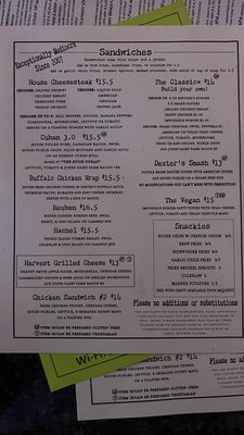 Menu photo 1 Dexter's Pub Madison, WI
