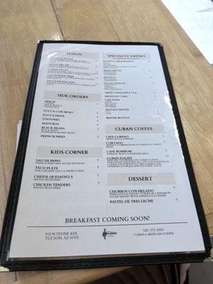 Menu photo 3 The Cuban Corner by Tapas Tucson, AZ