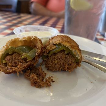 T-Bone Tom's - Armadillo eggs - Barbeque Near Me - Kemah, Texas T-Bone Tom's - Armadillo eggs - Barbeque Near Me - Kemah, Texas