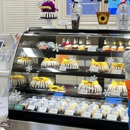 a display of bundt cakes a display of bundt cakes