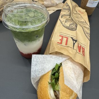 Hanoi Drip - Pork banh mi and strawberry matcha - Vietnamese Near Me - Vancouver, British Columbia