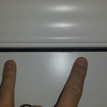 Pella - You don't want to f-up the finish on a 2512 dollar door? Put a piece of painter's tape on the surface to be cut. - Windows Installation Near Me - Sandy, Utah Pella - You don't want to f-up the finish on a 2512 dollar door? Put a piece of painter's tape on the surface to be cut. - Windows Installation Near Me - Sandy, Utah