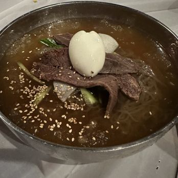 Dae Bak - Buckwheat Noodle Soup (Cold) - Korean Near Me - Santa Clara, California Dae Bak - Buckwheat Noodle Soup (Cold) - Korean Near Me - Santa Clara, California