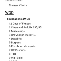 CrossFit AC - Christmas eve WOD 12/24/2018