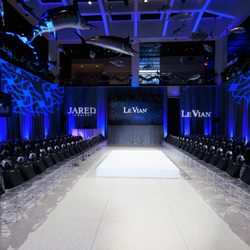 Karana Audio Visual Services - Full event production for a high-end fashion show with foyer lighting, 400' red carpet, and bold LED wall highlights at HMNS.