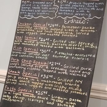 La Cucina - a menu written on a blackboard - Italian Near Me - Denville, New Jersey