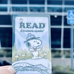How cute is this Camp Snoopy library card!!!