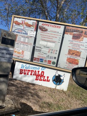 Menu photo 2 Buffalo Bell Tucson, AZ