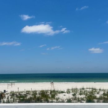 Crabby Bill's - Ocean view from table - Seafood Near Me - St. Pete Beach, Florida