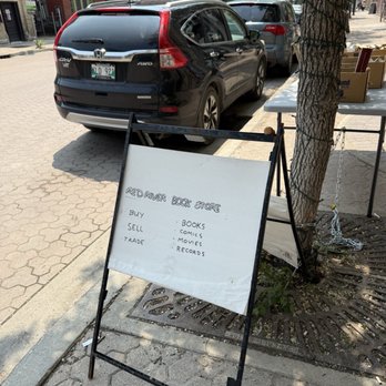 Red River Book Store - Sidewalk signage - Used Bookstore Near Me - Winnipeg, Manitoba